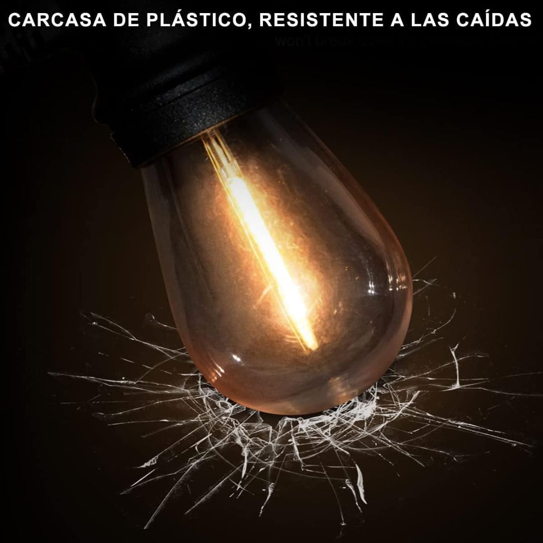 GUIRNALDA 5 METROS - 10 LUCES IMPERMEABLES