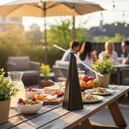 VENTILADOR ESPANTA DE MOSCAS DE HELICES PARA MESA
