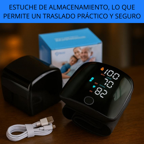 MONITOR DE PRESIÓN ARTERIAL - TENSIOMETRO - VOZ EN ESPAÑOL QUE FACILITA EL USO