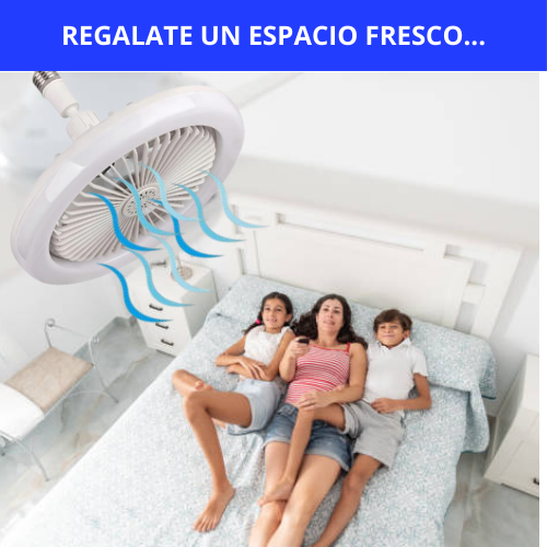 VENTILADOR Y LAMPARA DE TECHO 2 EN 1 - ADIOS CALOR NOCTURNO!!