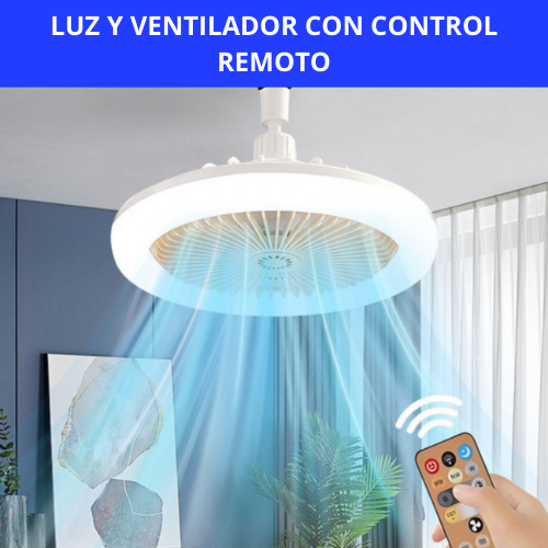 VENTILADOR Y LAMPARA DE TECHO 2 EN 1 - ADIOS CALOR NOCTURNO!!