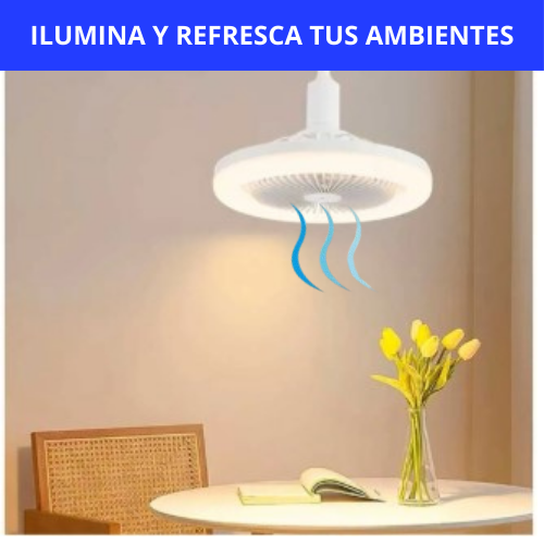 VENTILADOR Y LAMPARA DE TECHO 2 EN 1 - ADIOS CALOR NOCTURNO!!