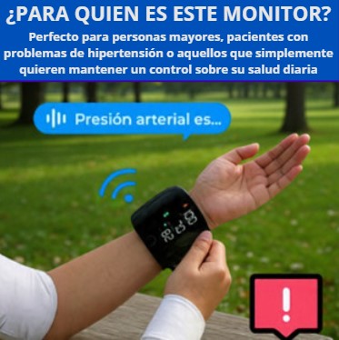 MONITOR DE PRESIÓN ARTERIAL - TENSIOMETRO - VOZ EN ESPAÑOL QUE FACILITA EL USO