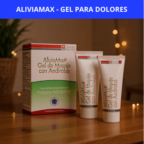 ALIVIAMAX GEL DE MASAJE PARA DOLORES (2 unidades de 50 mg c/u) - ALIVIO Y DESCANSO PARA TU CUERPO