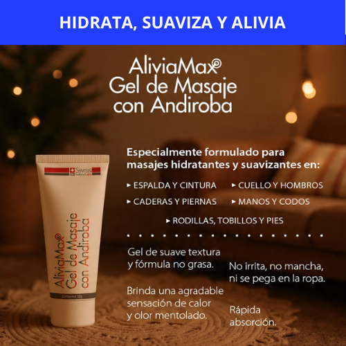 ALIVIAMAX GEL DE MASAJE PARA DOLORES (2 unidades de 50 mg c/u) - ALIVIO Y DESCANSO PARA TU CUERPO