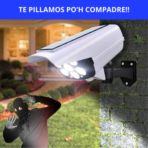 FOCO SOLAR TIPO CAMARA DE SEGURIDAD -  TE PILLAMOS PO'H COMPADRE!!