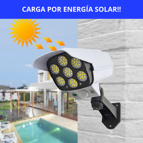FOCO SOLAR TIPO CAMARA DE SEGURIDAD -  TE PILLAMOS PO'H COMPADRE!!