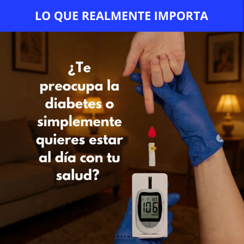 GLUCOMETRO DIGITAL MEDIDOR DE GLICEMIA (INCLUYE 50 TIRAS REACTIVAS) - CONTROL AL INSTANTE