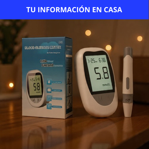 GLUCOMETRO DIGITAL MEDIDOR DE GLICEMIA (INCLUYE 50 TIRAS REACTIVAS) - CONTROL AL INSTANTE