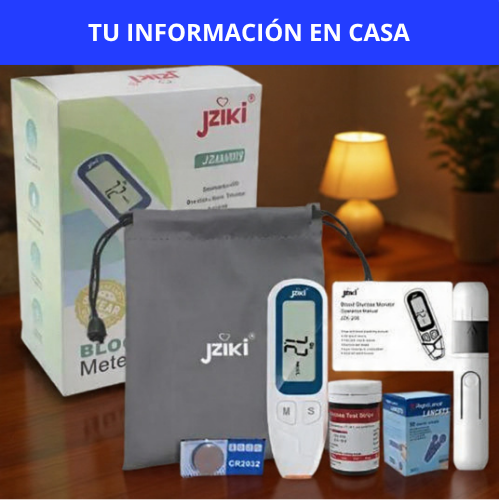 GLUCOMETRO DIGITAL MEDIDOR DE GLICEMIA (INCLUYE 50 TIRAS REACTIVAS) - CONTROL AL INSTANTE