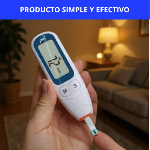 GLUCOMETRO DIGITAL MEDIDOR DE GLICEMIA (INCLUYE 50 TIRAS REACTIVAS) - CONTROL AL INSTANTE