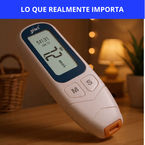 GLUCOMETRO DIGITAL MEDIDOR DE GLICEMIA (INCLUYE 50 TIRAS REACTIVAS) - CONTROL AL INSTANTE