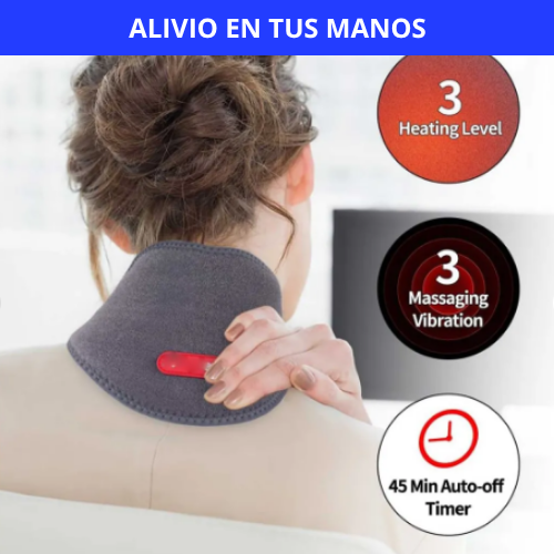 MASAJEADOR DE CUELLO CON CALOR Y VIBRACION - TRATAMIENTO DE RELACIÓN EN CASA
