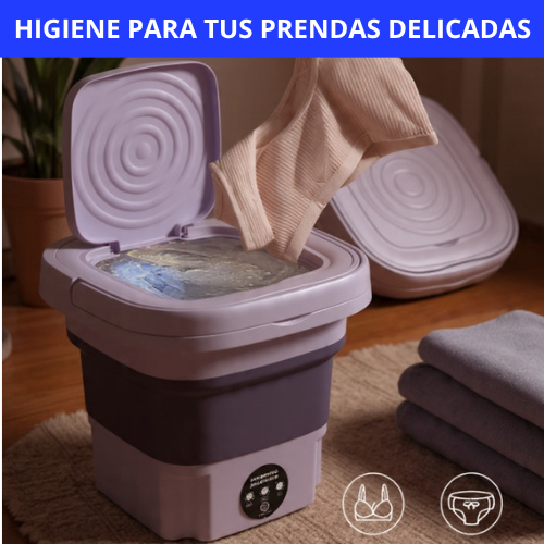 MINI LAVADORA-CENTRIFUGA PLEGABLE - HIGIENE Y AHORRO!!