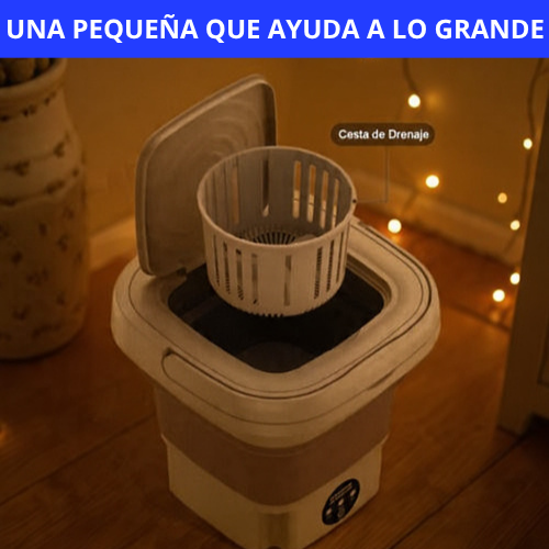 MINI LAVADORA-CENTRIFUGA PLEGABLE - HIGIENE Y AHORRO!!