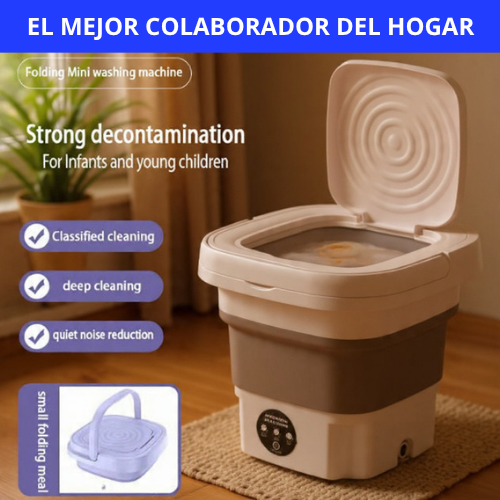 MINI LAVADORA-CENTRIFUGA PLEGABLE - HIGIENE Y AHORRO!!