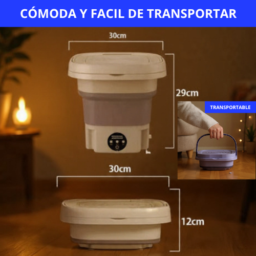 MINI LAVADORA-CENTRIFUGA PLEGABLE - HIGIENE Y AHORRO!!