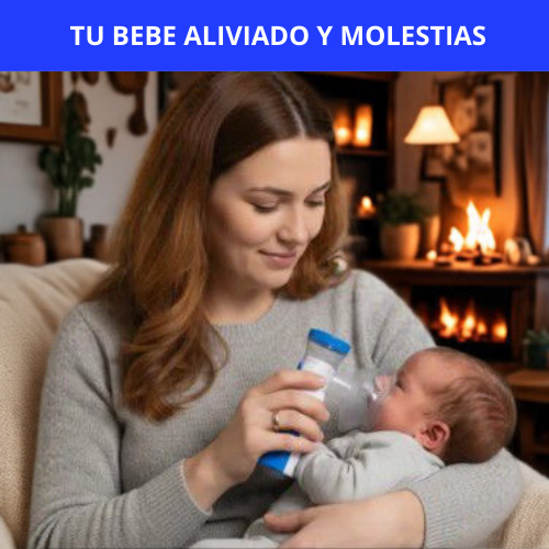NEBULIZADOR NIÑOS Y ADULTOS PORTATIL - SIENTE ALIVIO AL RESPIRAR