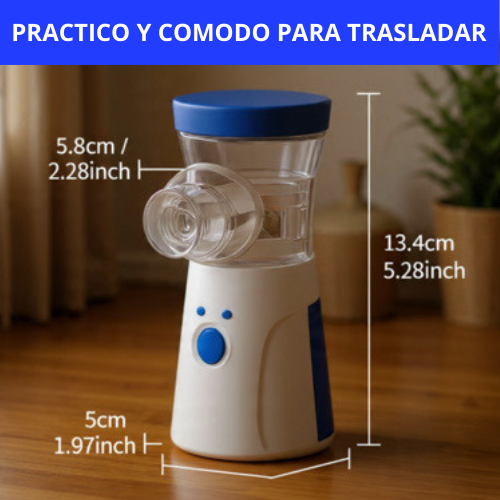 NEBULIZADOR NIÑOS Y ADULTOS PORTATIL - SIENTE ALIVIO AL RESPIRAR