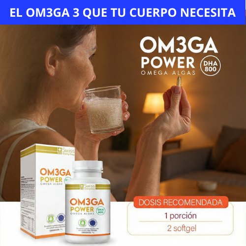 OM3GA POWER  - OMEGA 3 DE ALGAS DHA 800