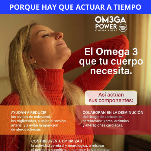 OM3GA POWER  - OMEGA 3 DE ALGAS DHA 800