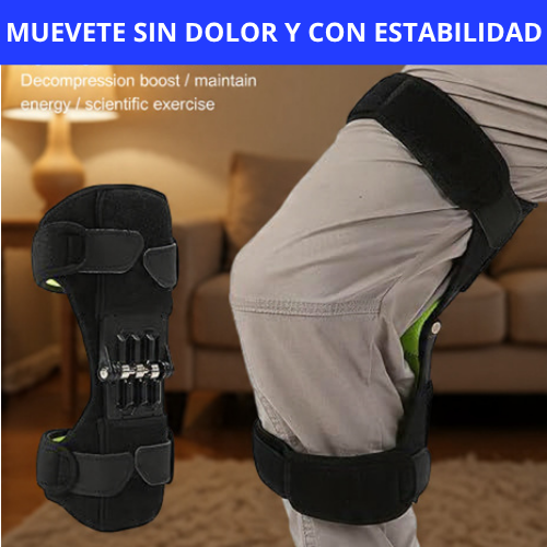 SOPORTE DE RODILLA ORTOPÉDICA CON RESORTES - MUEVETE SIN DOLOR, CON ESTABILIDAD Y CON CONFIANZA