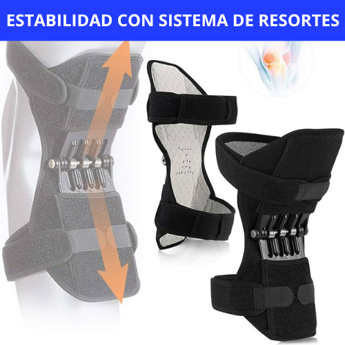SOPORTE DE RODILLA ORTOPÉDICA CON RESORTES - MUEVETE SIN DOLOR, CON ESTABILIDAD Y CON CONFIANZA